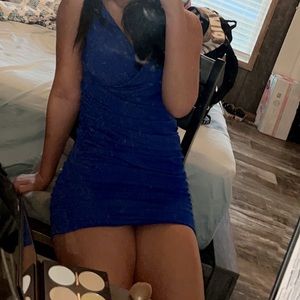 Sparkly Royal blue hoco dress